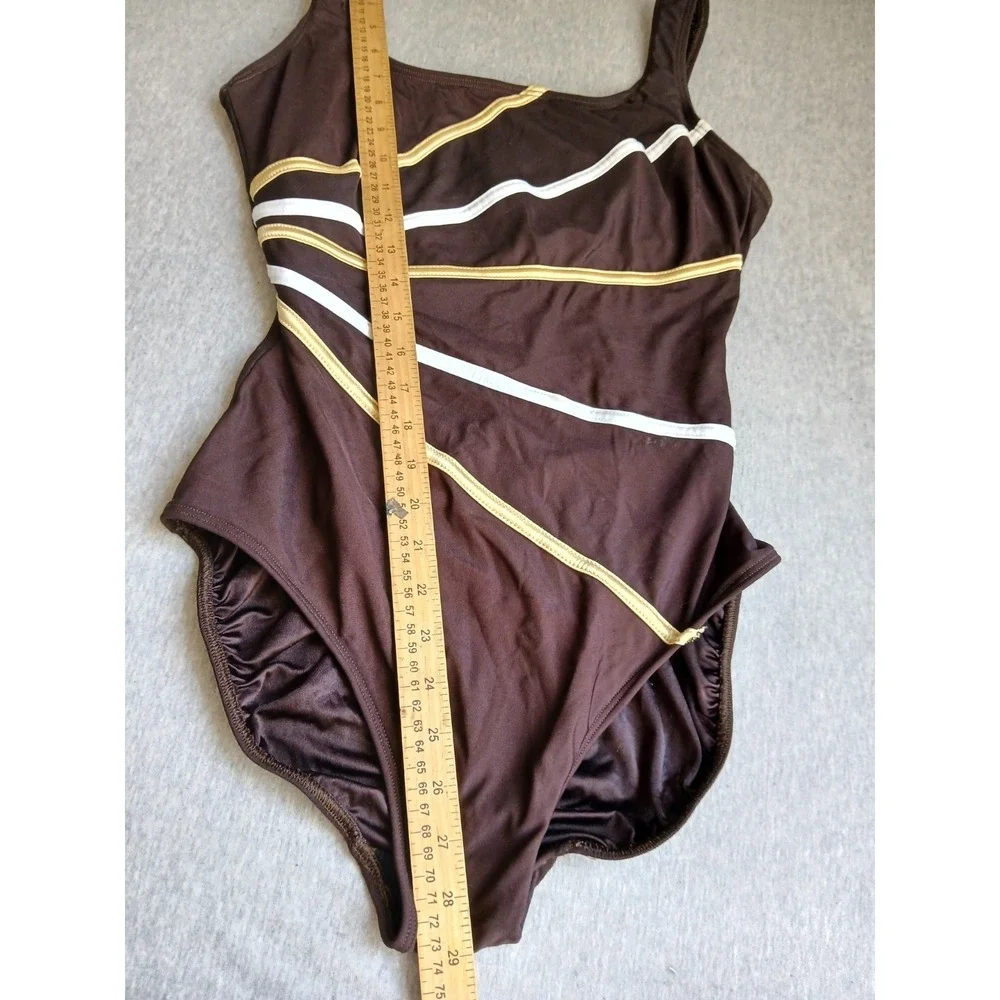 Longitude Swimsuit 14 One Piece  Slimming Minimalist Resort Beach Travel